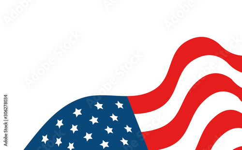 united states flag isolated icon vector illustration design