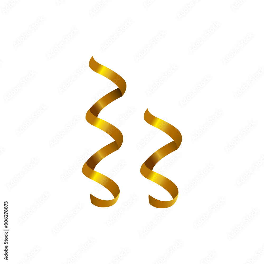 party confetti golden isolated icon vector illustration design party confetti golden isolated icon vector illustration design
