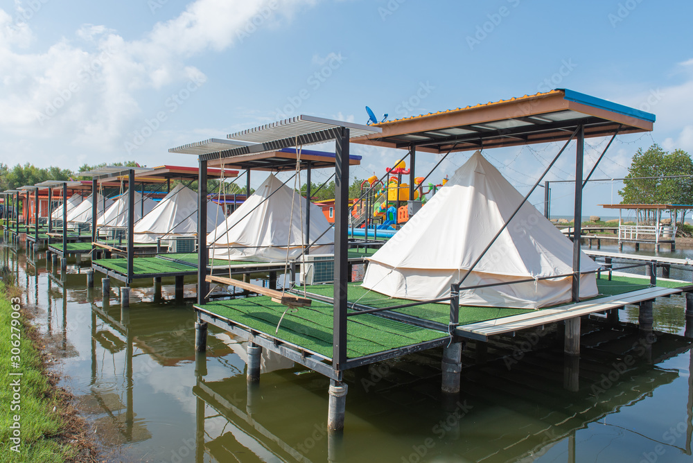 Countryside homestay in river view at Chanthaburi Province,Thailand.