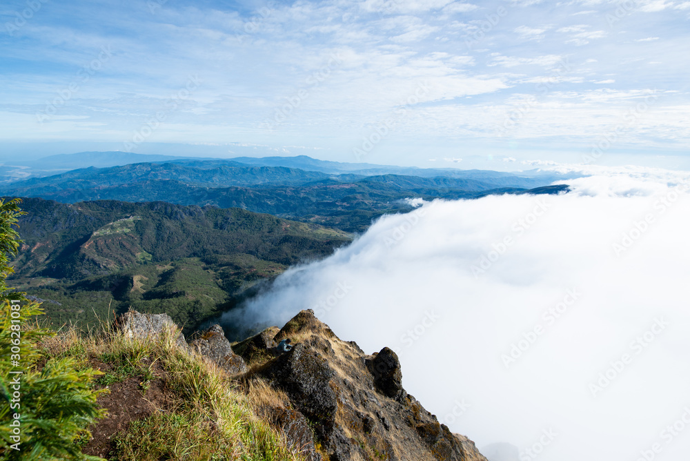 Clouds floating on over mountains of Ramelau Timor Leste Clouds floating on over mountains of Ramelau Timor Leste