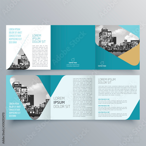 Brochure design, brochure template, creative tri-fold, trend brochure