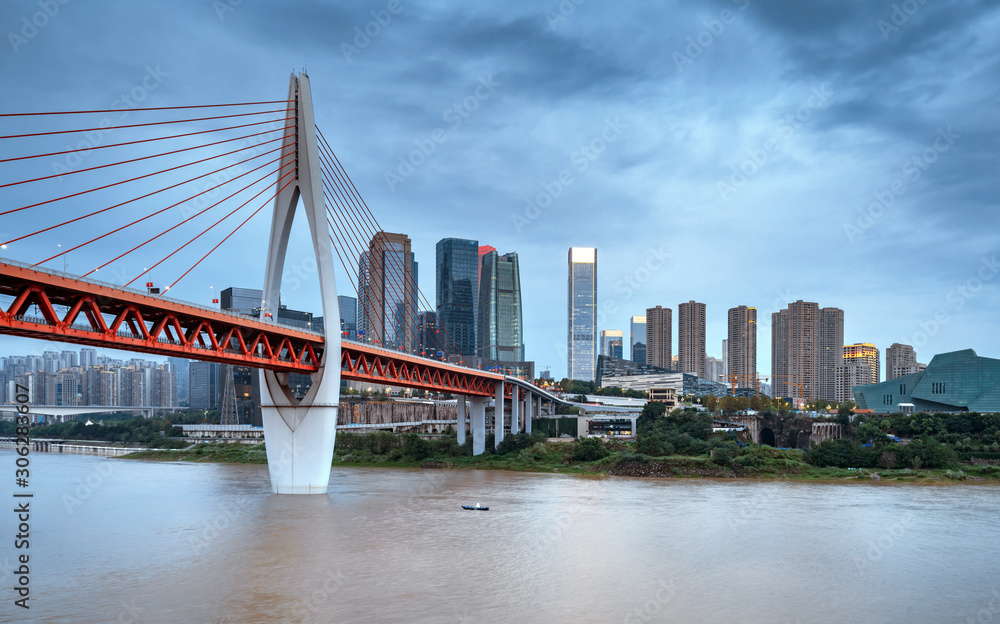 Fototapeta premium China Chongqing City Lights