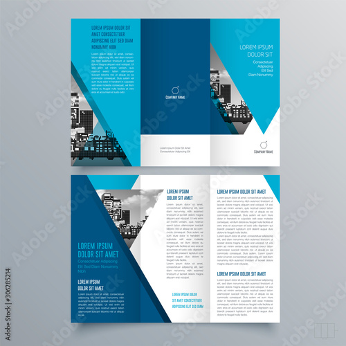 Brochure design, brochure template, creative tri-fold, trend brochure
