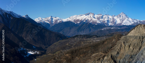  Mountain landscape panorama