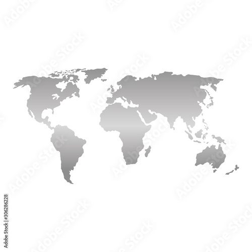 Fototapeta Naklejka Na Ścianę i Meble -  world map earth isolated icon vector illustration design