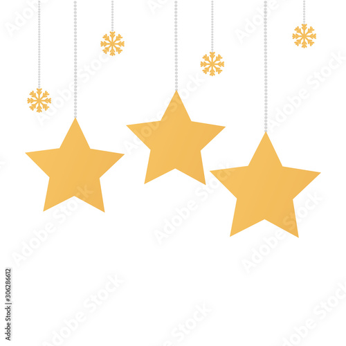 star decoration christmas design