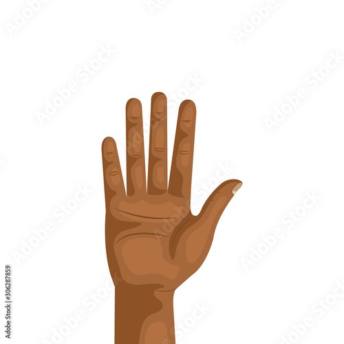 hand person human isolated icon vector illustration design