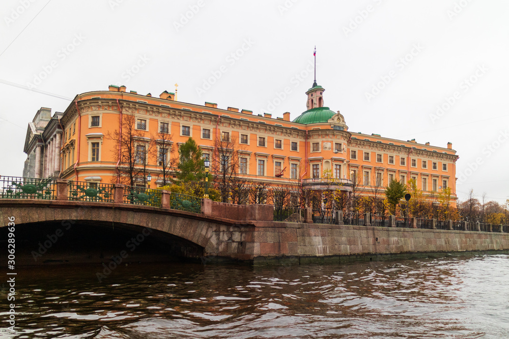 St. Petersburg. Mikhailovsky castle. Engineering castle. Built 1800 Architects V.I. Bazhenov, V. Brenna.