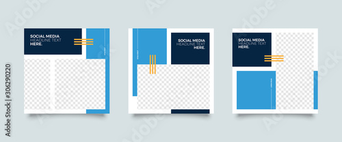 Editable simple corporate posts, square design ads for banners, Promotion bloggers, designers, shop owners, entrepreneurs and businesses. Social media template.	