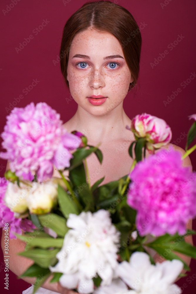Portrait close up of young beautiful girl Portrait close up of young beautiful girl