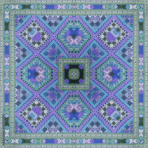 Colorful abstract kaleidoscope or endless pattern