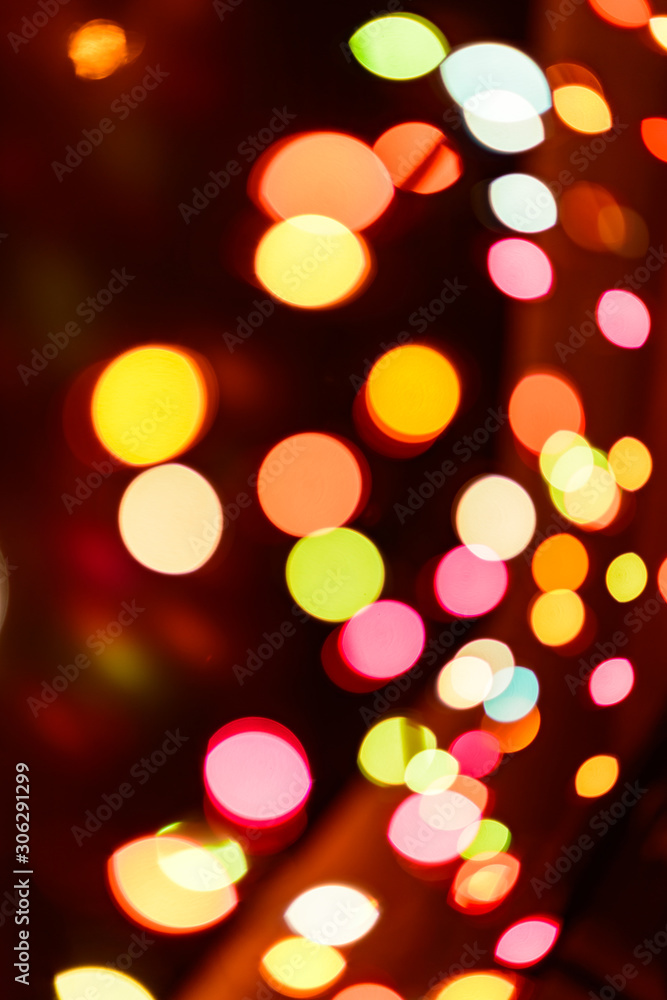 Abstract colorful defocused circular facula holiday bokeh Abstract colorful defocused circular facula holiday bokeh