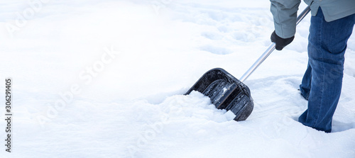 snow removal in the garden