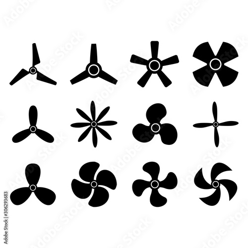 propeller icon vector design symbol photo