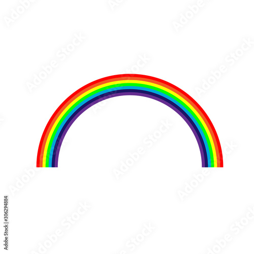 half-shaped rainbow, Illustrated image