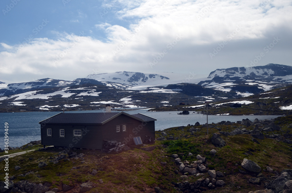 Railway travel in Norway.Views in the train. Flamsban. The Bergen - Oslo train. Norway Railway travel in Norway.Views in the train. Flamsban. The Bergen - Oslo train. Norway