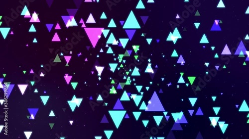 space and many triangle