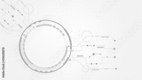 Abstract Digital Technology Cycle background.Business growth transformation Successful financial.