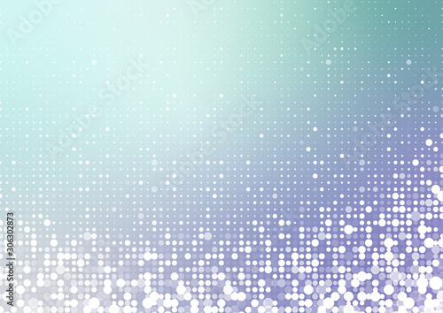 White dots on abstract blur gradient background
