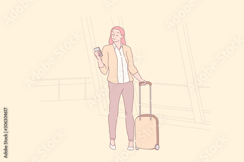 Holiday trip, tourism season, wonderlust concept