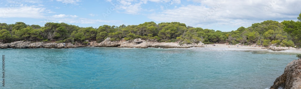 Cala en Turqueta, plage de Minorque, îles Baléares