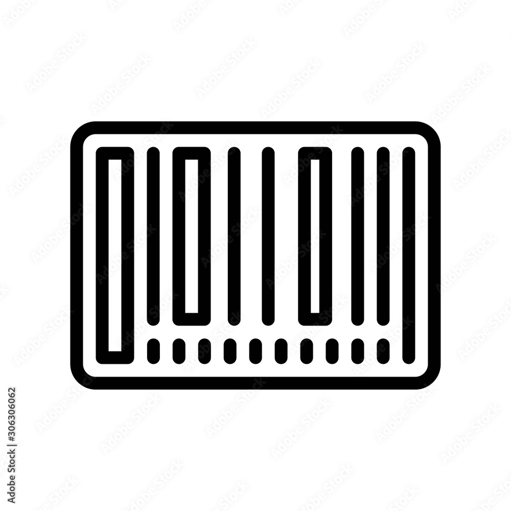 Barcode vector, Black friday related line icon Barcode vector, Black friday related line icon