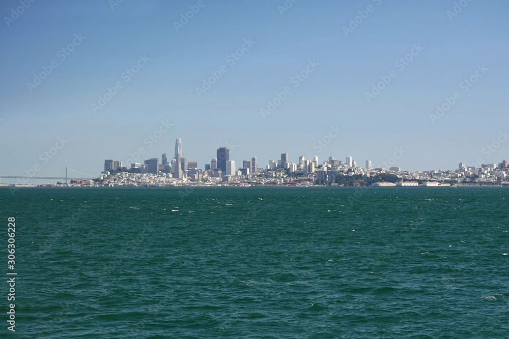 View of San Francisco from Ferry boat