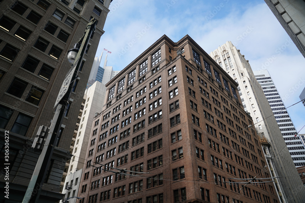 Fototapeta premium San Francisco Financial District, August 2019