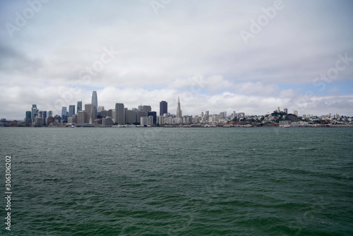 View of San Francisco from Ferry boat