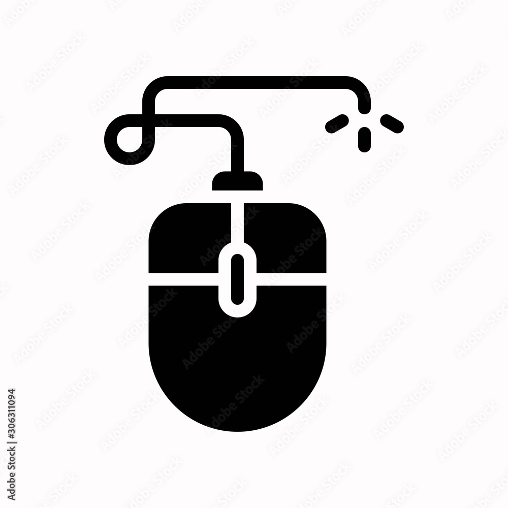 Mouse vector, Black friday related solid icon Mouse vector, Black friday related solid icon