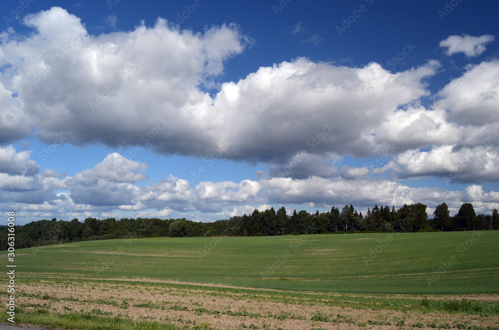 Rural countryside of Sweden at summer Rural countryside of Sweden at summer