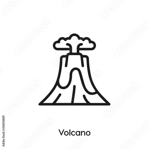 volcano icon vector sign symbol