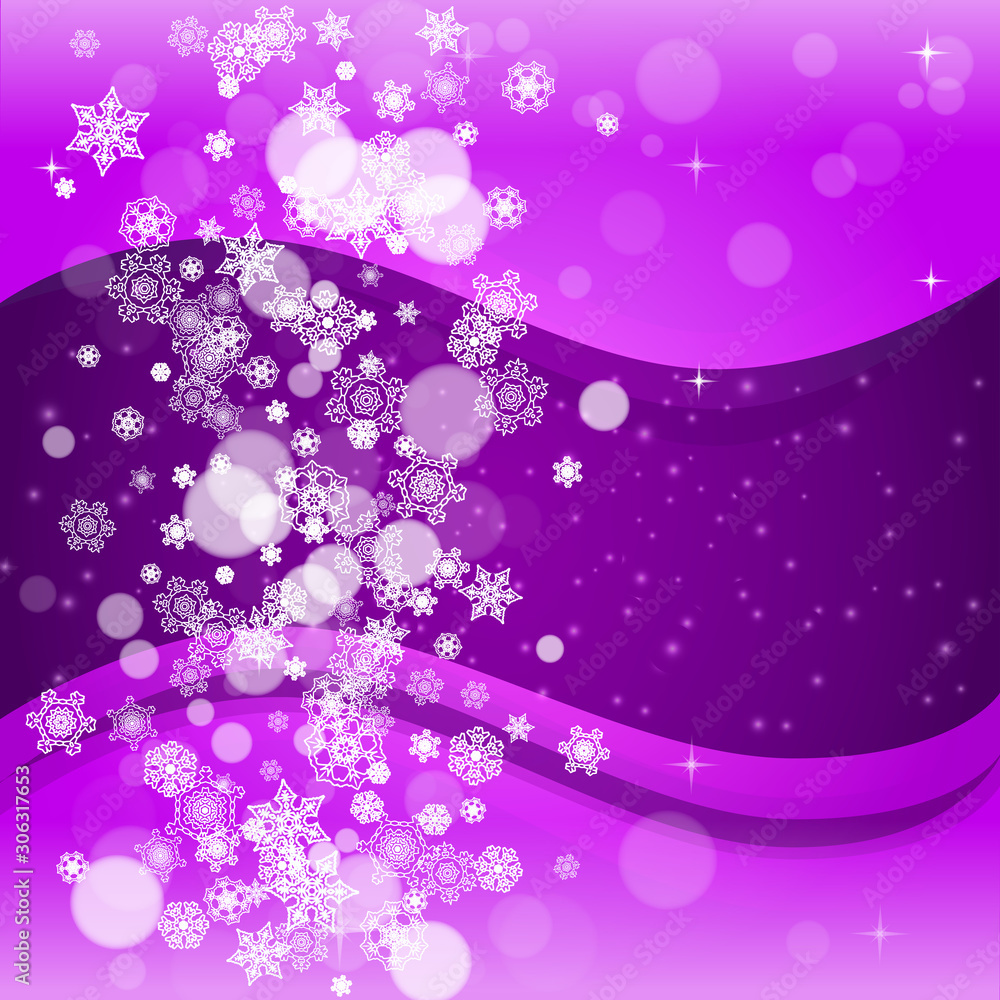 Snow frame with ultra violet snowflakes. New Year snowy backdrop. Winter border for flyer, gift card, party invite, retail offer and ad. Christmas trendy background. Holiday banner with snow frame Snow frame with ultra violet snowflakes. New Year snowy backdrop. Winter border for flyer, gift card, party invite, retail offer and ad. Christmas trendy background. Holiday banner with snow frame