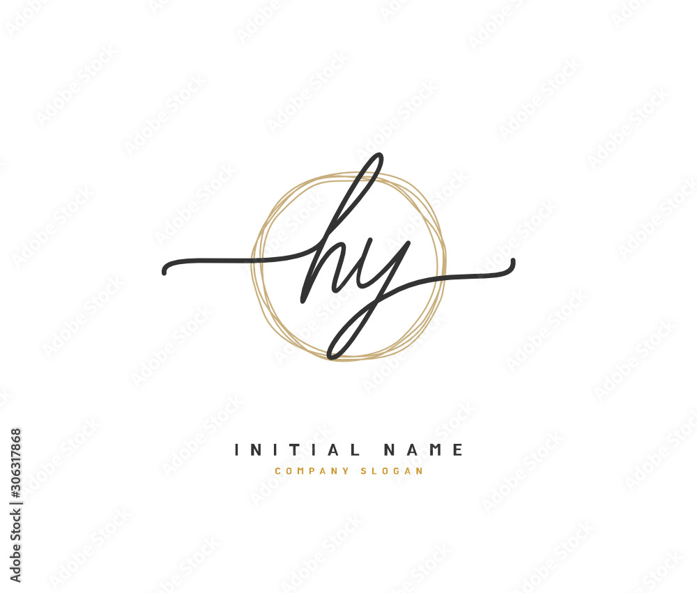H Y HY Beauty vector initial logo, handwriting logo of initial signature, wedding, fashion, jewerly, boutique, floral and botanical with creative template for any company or business. H Y HY Beauty vector initial logo, handwriting logo of initial signature, wedding, fashion, jewerly, boutique, floral and botanical with creative template for any company or business.