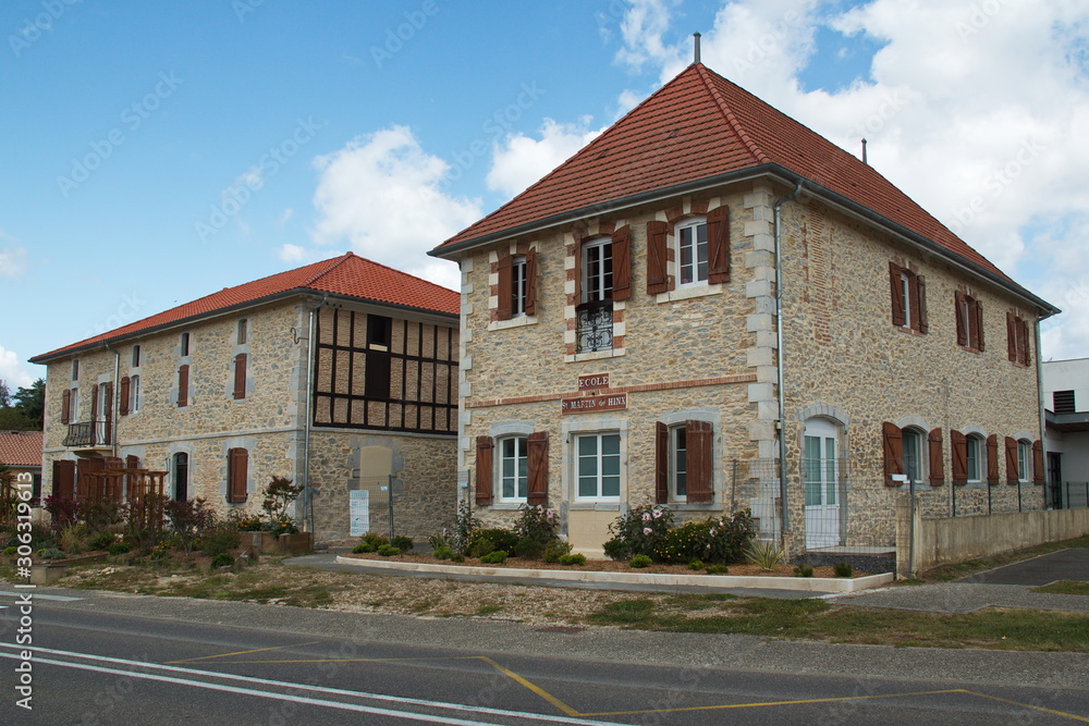 School building in Saint Martin de Hinx in France,Europe