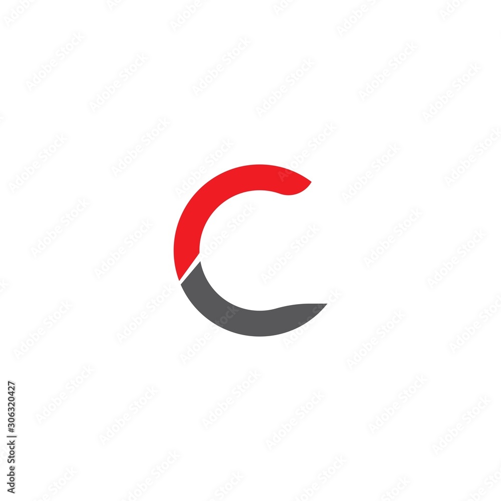 C letter logo vector template icon C letter logo vector template icon