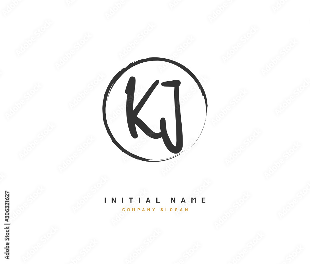 K J KJ Beauty vector initial logo, handwriting logo of initial signature, wedding, fashion, jewerly, boutique, floral and botanical with creative template for any company or business. K J KJ Beauty vector initial logo, handwriting logo of initial signature, wedding, fashion, jewerly, boutique, floral and botanical with creative template for any company or business.