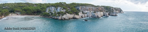 Calla Macarella, une des plus belles plages de Minorque, îles Baléares.