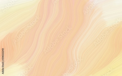 smooth swirl waves background illustration with wheat, blanched almond and beige color