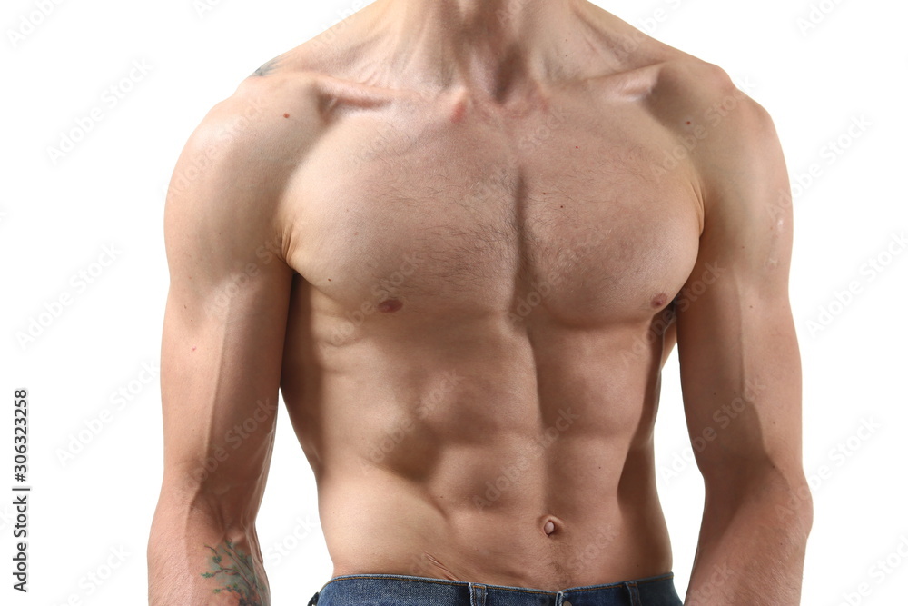 Strong men's press thanks to diet