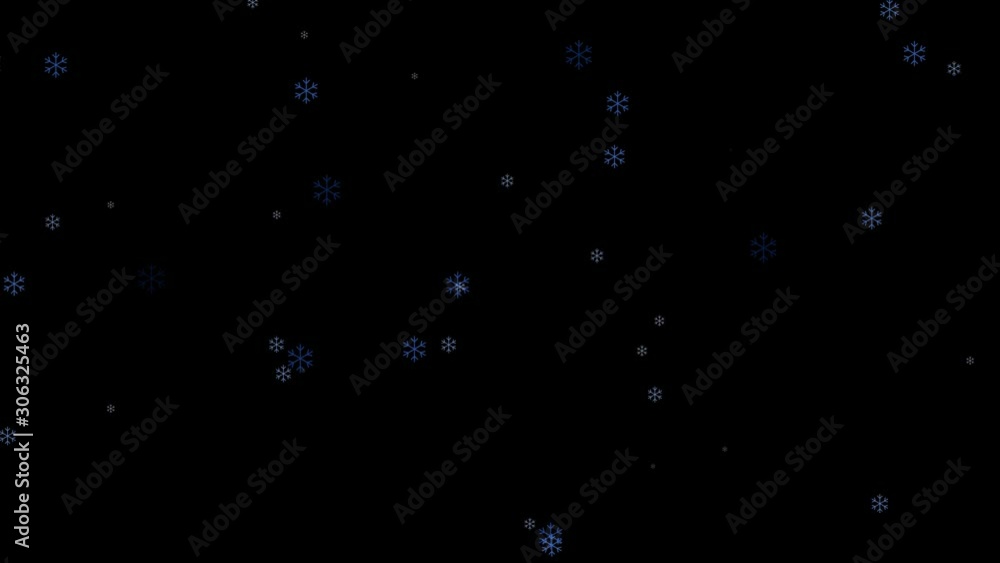 雪 結晶 降る エフェクト 青 背景透過 雪 結晶 降る エフェクト 青 背景透過