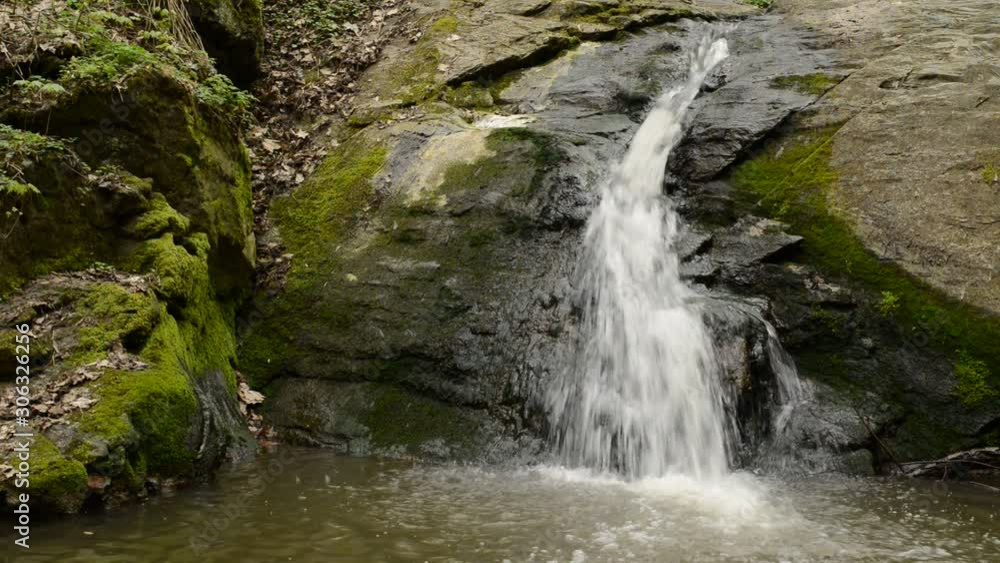 waterfall cascade in the forest waterfall cascade in the forest