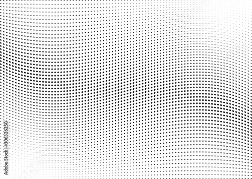 Abstract halftone wave dotted background. Halftone twisted grunge pattern, dot, circle. Vector modern optical halftone pop art texture for poster, business card, cover, label mock-up, sticker layout