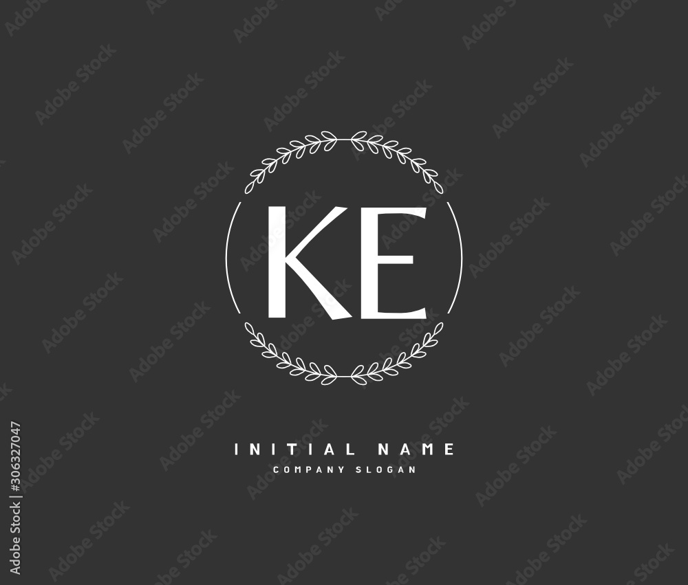 K E KE Beauty vector initial logo, handwriting logo of initial signature, wedding, fashion, jewerly, boutique, floral and botanical with creative template for any company or business. K E KE Beauty vector initial logo, handwriting logo of initial signature, wedding, fashion, jewerly, boutique, floral and botanical with creative template for any company or business.