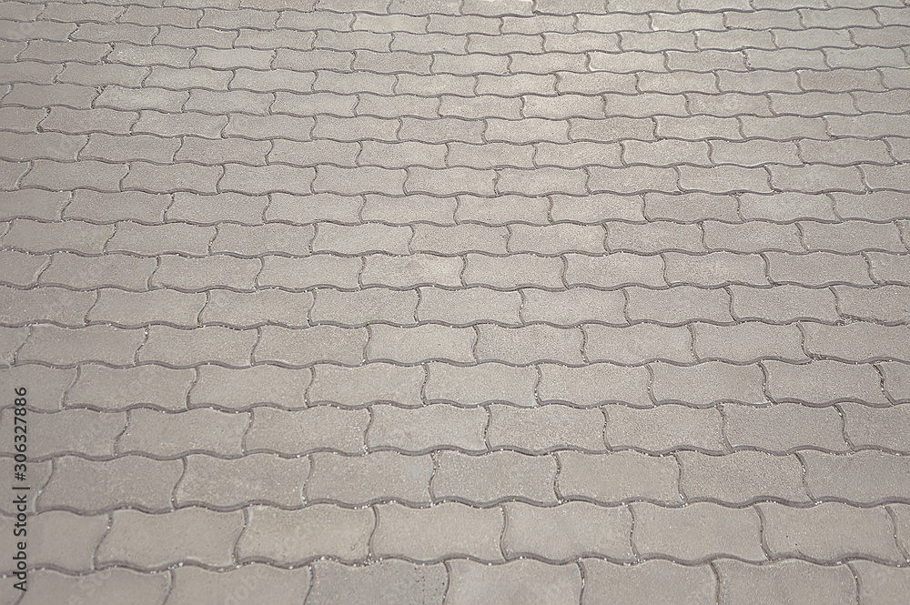 Old road grey mosaic pavement texture Old road grey mosaic pavement texture
