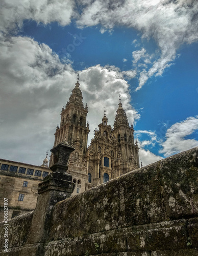 The Cathedral of Santiago of Compostela.