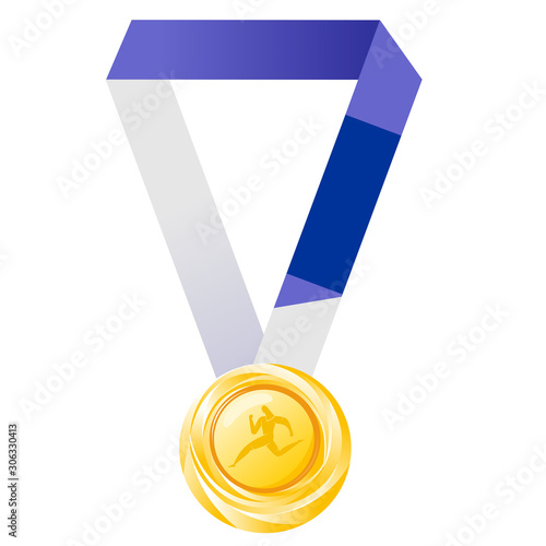 Gold medal of the summer athletic games