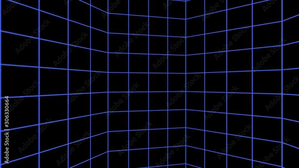 Abstract loop drawing motion graphics animation background. Сyberspace grid net polygonal wireframe flight. Abstract loop drawing motion graphics animation background. Сyberspace grid net polygonal wireframe flight.