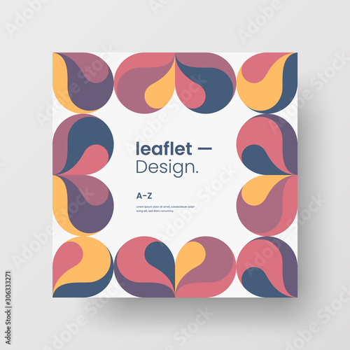 Amazing business advertisement vector mural art square banner mock up. Modern corporate abstract geometric illustration design layout background. Company identity quadrangle texture brochure template.
