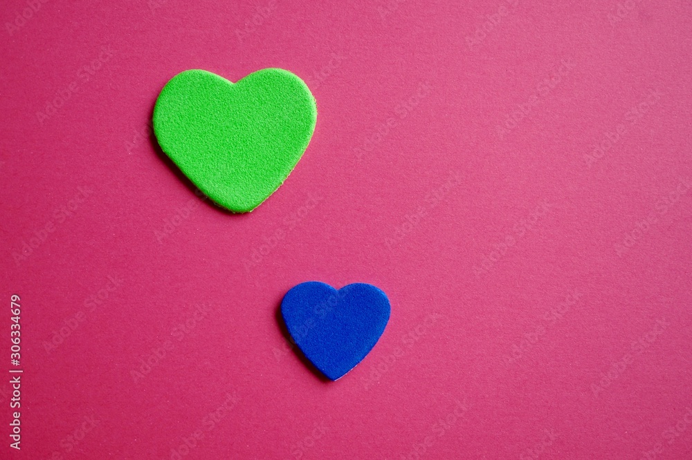 colorful hearts decoration to say i love you in valentine's day, romantic statement